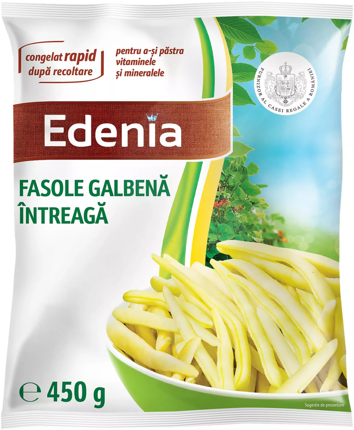 Fasole galbena intreaga congelata ambalata picture
