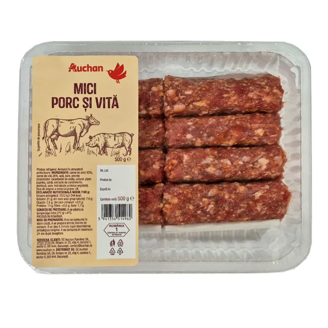 Mici de porc si vita, atm picture